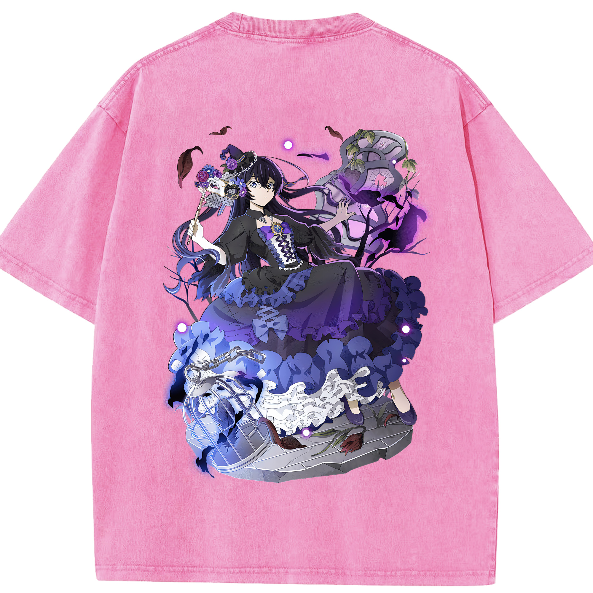 （画像用） 文豪ストレイドッグス Bungo Stray Dogs 綿100% ヴィンテージ風 半袖Tシャツ（背面プリント）